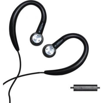Schneider Wired Sport Earphones with Microphone - Black/Silver