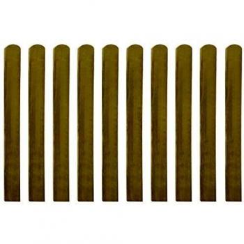 vidaXL 30x Listones Valla Jardín Madera Impregnada Cercado Terraza Barrera Decorativa para Jardín Estacas Robustas Duraderas Resistentes 100cm