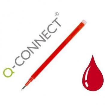 Recambio Bolígrafo Q-Connect Retráctil KF11059 Borrable Rojo Caja de 3 Unidades