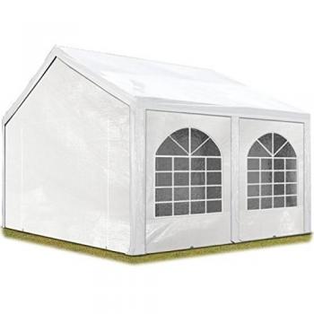 Carpa de fiesta Toolport 4x5 m, alta calidad, lona PE 450, blanca