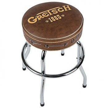 Gretsch 1883 Leather Barstool - 30 Height, Brown Finish
