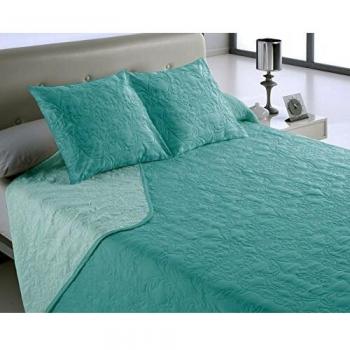 Libela Vegas Colcha Boutí, Poliéster, Verde Agua Marina, King, Cama DE 150 Cm