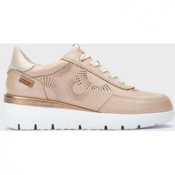 Pikolinos - Zapatillas deportivas de piel para mujer con cordones, plantilla acolchada Memory Foam y modelo RUEDA W2A