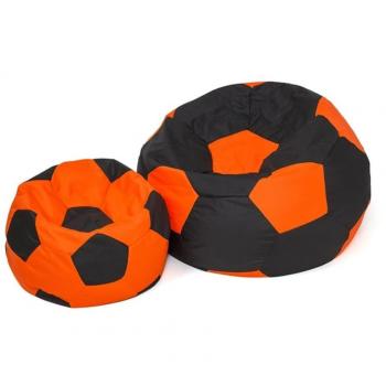 Sako Bolso Puf Ball Negro-Naranja L 80 cm