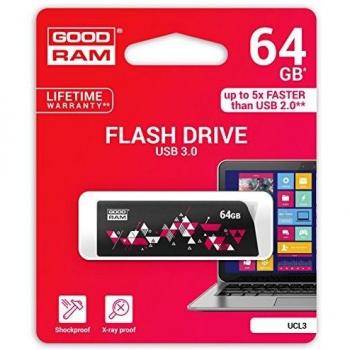 Pendrive GoodRAM 64GB USB 3.0 Alta Velocidad Black