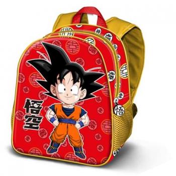 Mochila Kintoun Dragon Ball 39cm, color rojo, dimensiones 31 x 39 cm, capacidad 18,2 L