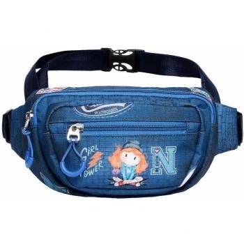 Riñonera Forever Ninette Skater Blue Glaze Azul Oscuro 13x22x7cm