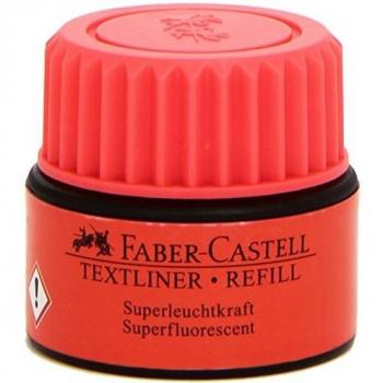 Tinta rotulador Faber-Castell Textliner fluorescente 1549 color rojo