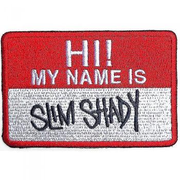 Parche termoadhesivo Eminem Slim Shady Badge Rojo/Blanco One Size