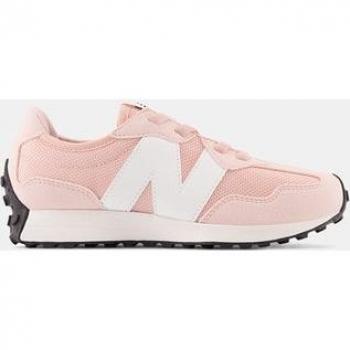 New Balance Kids 327 Bungee Lace Sneakers Pink Haze Size 29