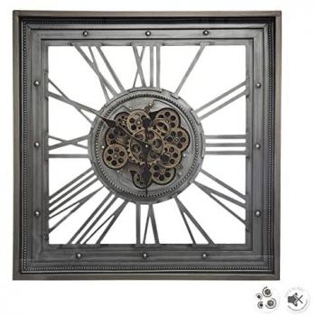 Reloj Mécanisme de Metal 80 x 80 cm - Atmosphera Créateur D'Intérieur