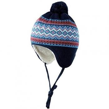 Döll Binde-Inkamütze Strick-Gorro Bebé-Niños,    Azul