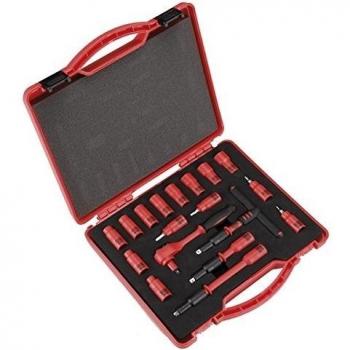 Alyco 190302 190302-Juego Llave Vasos 1/4 18 Piezas aislados