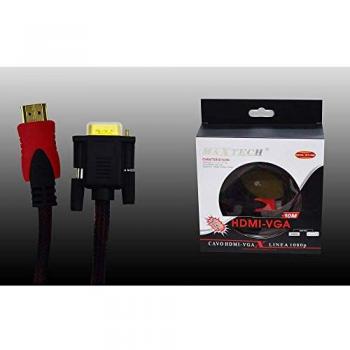 Cable de Video HDMI a VGA 1080p de 10 Metros Maxtech HDVA-RT10M
