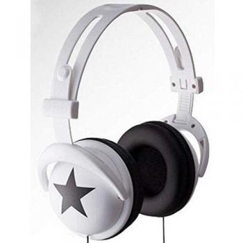 AURICULARES ACOLCHADOS STEREO MP3 ESTRELLA BLANCOS
