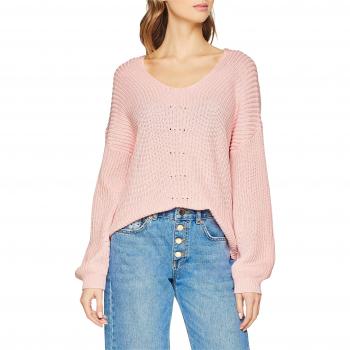 Only Onlhilde L/s V-Neck Pullover CC Knt, suéter para Mujer, Rosa Blushing Bride, 40