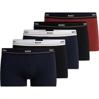 Pack de 5 bóxers Essential para hombre en colores marino, negro y granate