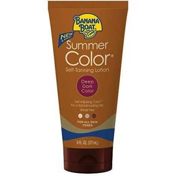 Banana Boat Self Tanning Sunless Lotion for a Natural Looking Tan, Deep Dark, 6 Ounce, Pack of 3