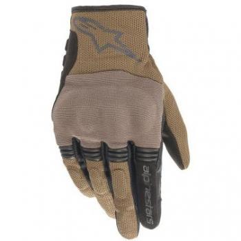 Guantes de Moto Alpinestars Copper Cortos y Ligeros con Protector en los Nudillos Negro Marrón (S)