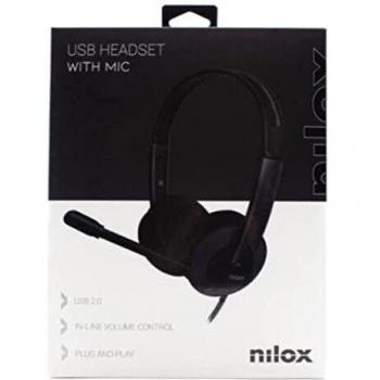 Nilox Auriculares USB con MICROFONO PC