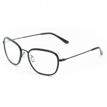Vuarnet VL1804-001-54 Armazones para Hombre Negros con Clip-On, Lentes Recetadas, Gafas Recetadas Negras