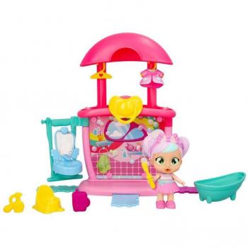 Bebés Llorones Playtime Baño de Bella - Muñeco bebé con playset, incluye bañera, accesorios de baño, sonido de llanto realista y diseño adorable