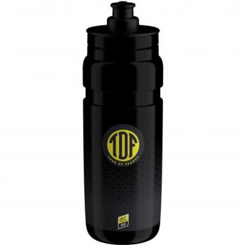 Bidón Elite Fly Tour de Francia 2024 negro 750 ml ciclismo para bicicleta