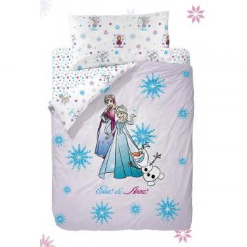 Disney Frozen Strong Heart Funda Nórdica de 3 Piezas para Cama 90, Cotton, Multicolor