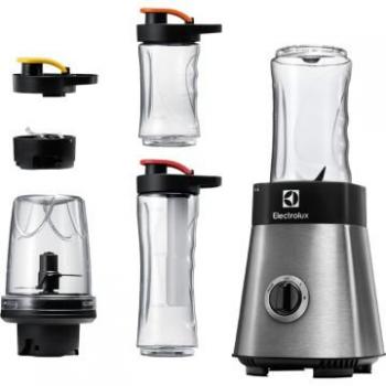 Batidora Electrolux ESB2900 400W con accesorios, portátil y diseño en acero inoxidable/negro