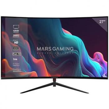 Monitor Gaming Curvo Mars MV-27C 27 FHD 1080p 200Hz HDR10 1ms FreeSync G-Sync Bajo Luz Azul HDMI DisplayPort Negro