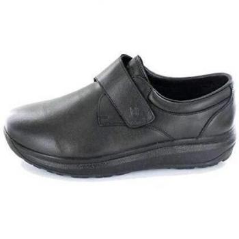 Joya Edward Men's Comfortable Wide Slip-On Shoes - Premium Full Grain Leather, Black