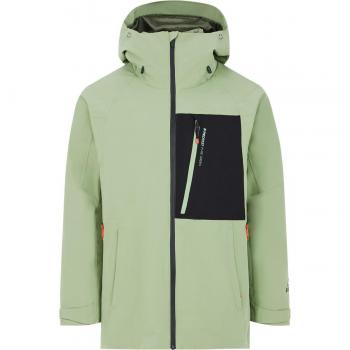 Chaqueta de esquí para hombre Protest PRTFound verde claro y negro con capucha