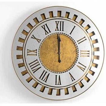 Reloj Natural Cristal PVC y Provenzal Gris 60 x 5