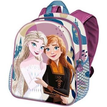 Karactermania Frozen 2 Castle-Mochila 3D Pequeña, Multicolor, Talla única