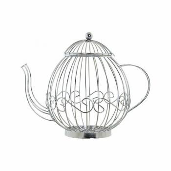 Porta Cápsulas DKD Home Decor Plateado Metal Aluminio 31 x 21 x 25 cm