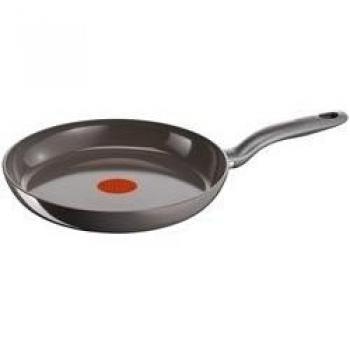 Tefal Ceramic Control - Sartén 28 cm, revestimiento interior y exterior cerámico. Resistente a ralladuras y de fácil limpieza. Inducción.