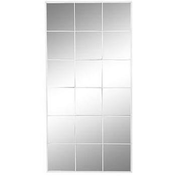 Espejo de Pared Ventana de Hierro Blanco 90 x 1 x 180 cm con Cristal - DKD Home Decor