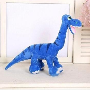 Remeehi - Dinosaurio de peluche almohada Buddy, algodón, azul, 13X19