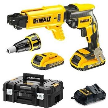 DeWalt DCF620D2K-QW 18V - XR LI-ION - Atornillador Panel yeso sin escobillas XR 18V Li-Ion 2,0Ah + Cargador rápido de tornillos con maletín TSTAK