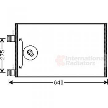 Van Wezel 43005444 condensador, aire acondicionado