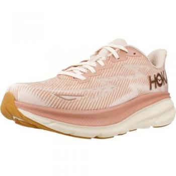 HOKA Women's Clifton 9 Road Running Shoes, Sandstone/Cream, Size 8