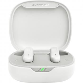 JBL Wave Flex Auriculares True Wireless Stereo (TWS) Intraurales para Llamadas, Música, Deporte y Uso Diario con Bluetooth en Color Blanco