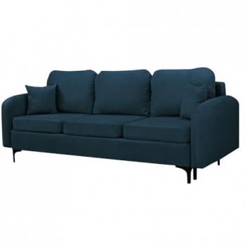Sofá-cama Clovis A102 con caja de ropa de cama, 3 plazas, dimensiones 228x96x94cm, color Manila 25
