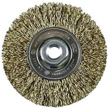 Osborn 2812522051 - Cepillo latonado acero circular alambre ondulado con tuerca M14 y filamento de Ø 0.30 mm
