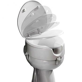 WENKO Alzador de WC y tapa Easy Close Secura Premium - easy-close, Duroplast, 41.5 x 19 x 44 cm, Blanco
