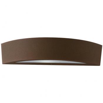 Aplique de Pared Tucson Bronce 7,5 Cm - Aplique de pared de aluminio al ras para exteriores, bronce, IP44, E14