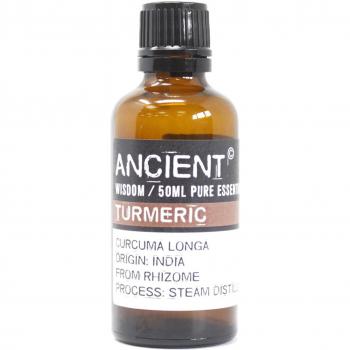Aceite Esencial de Cúrcuma 50 ml - Puro y Potente, Destilado al Vapor