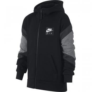 Nike B NK Air Hoodie FZ Chaqueta, Niños, Negro Carbon Heather/Anthracite/Black, L