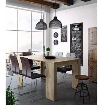 Mesa Consola Extensible Skraut Home - Comedor Plegable, 140 cm, para 6 comensales, Estilo Moderno, disponible en varios colores y acabado en Roble