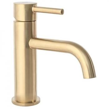 Grifo de Lavabo REA Lungo Oro Cepillado